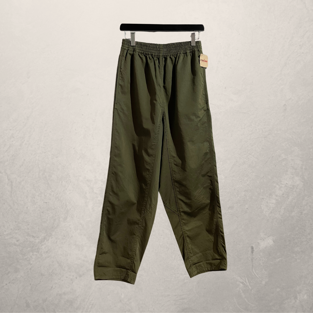 Maison Margiela army green loose drop leg trousers 36