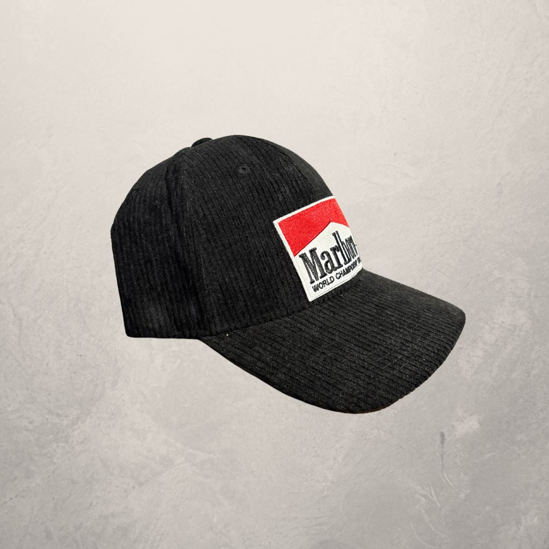 Marlboro zwarte corduroy pet OS