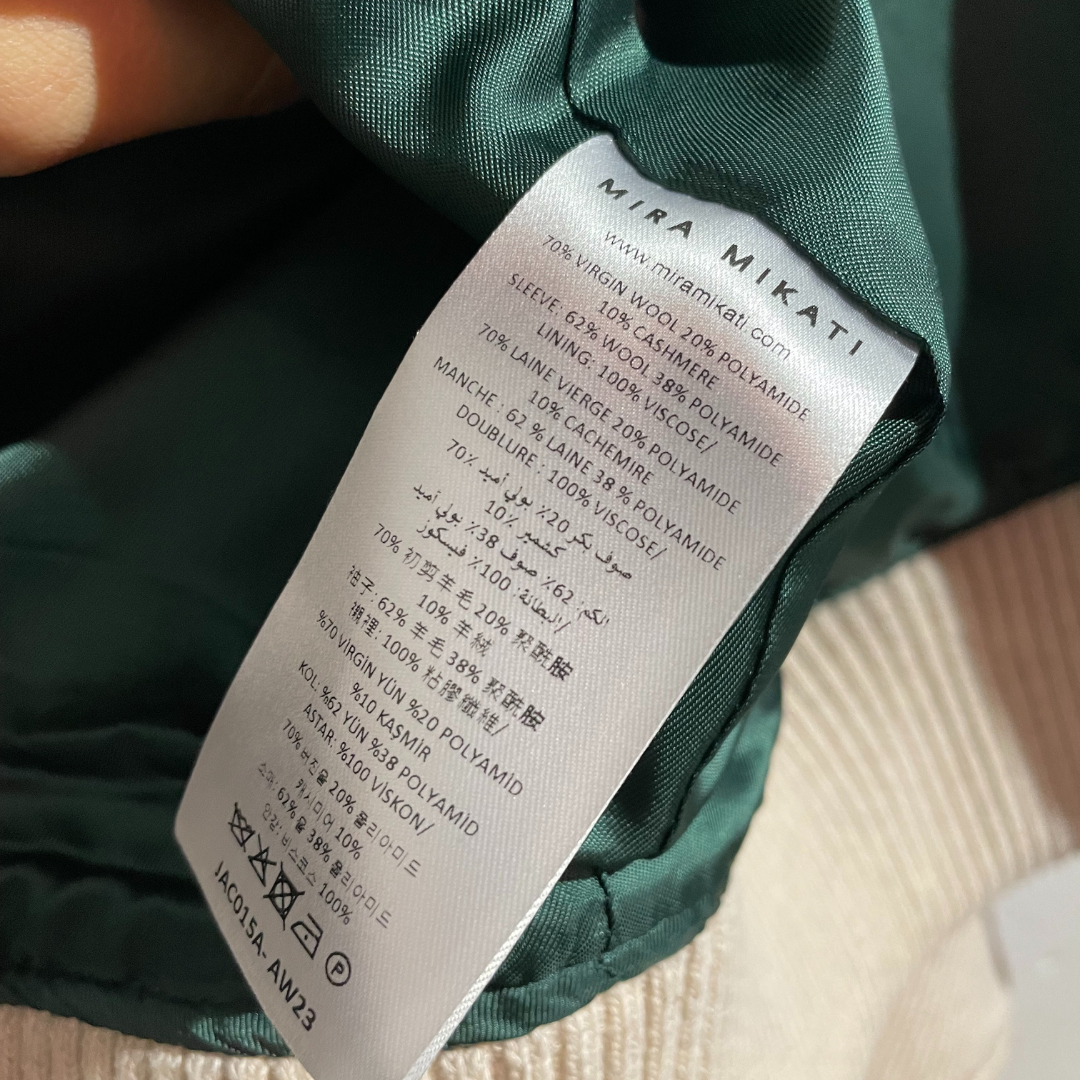 Mira Mikati geborduurd varsity bomberjack 38