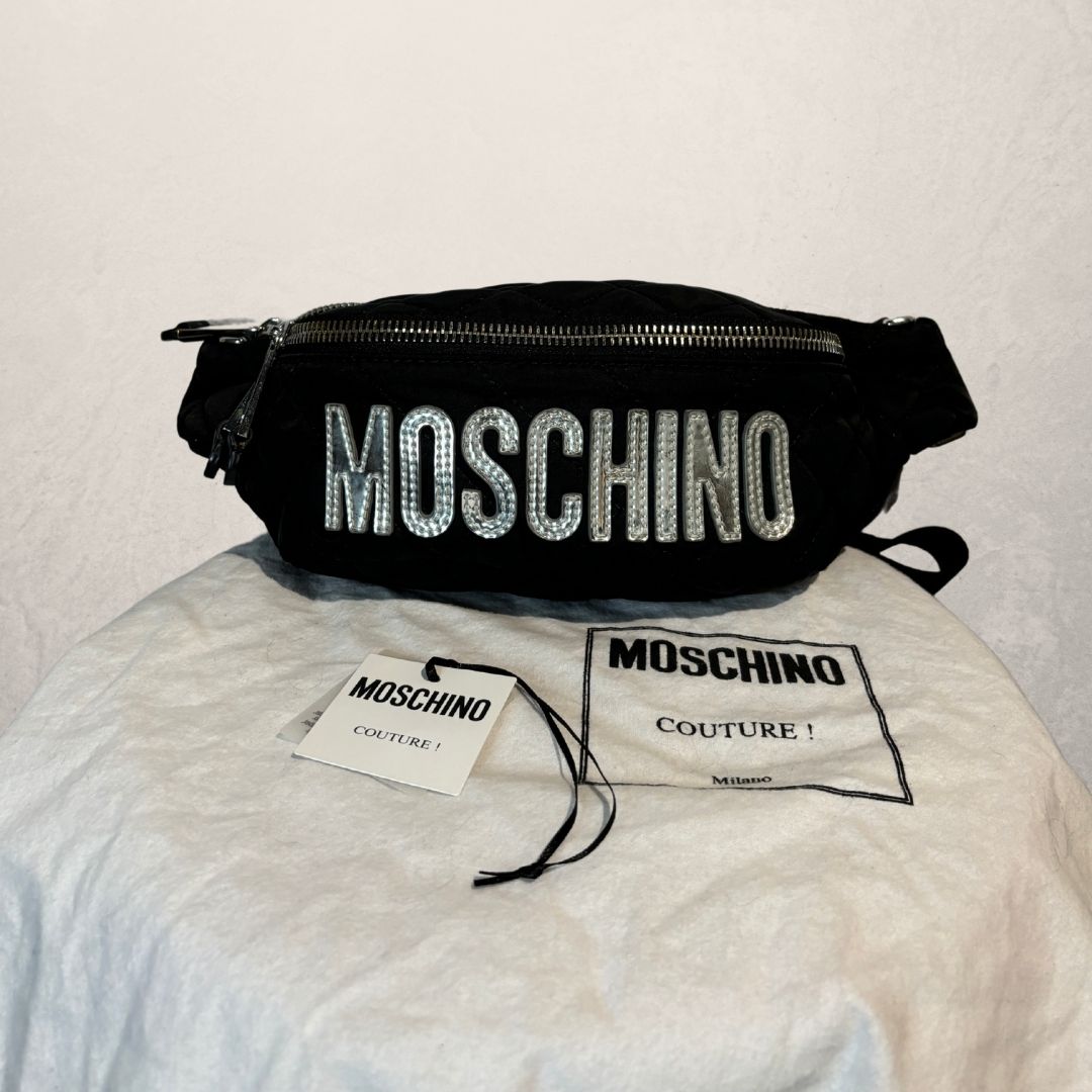 Moschino Couture zwarte zilveren heuptas - door Romae Studios
