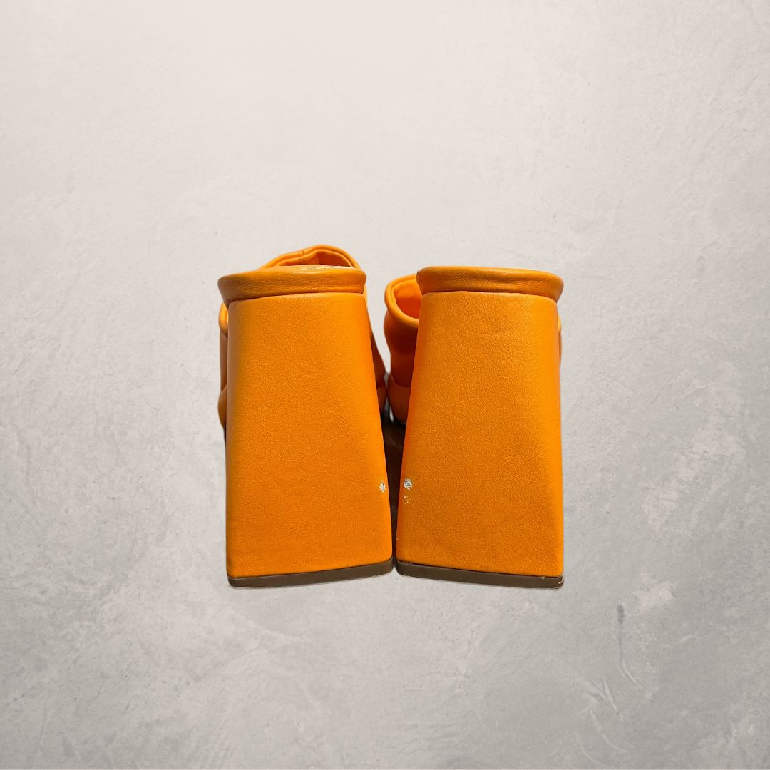 NAKD orange platform heels 38.5