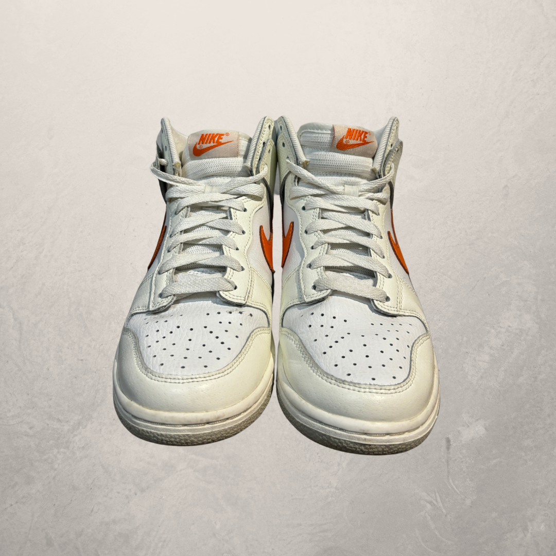 Nike Dunk Hi sneakers wit oranje 38