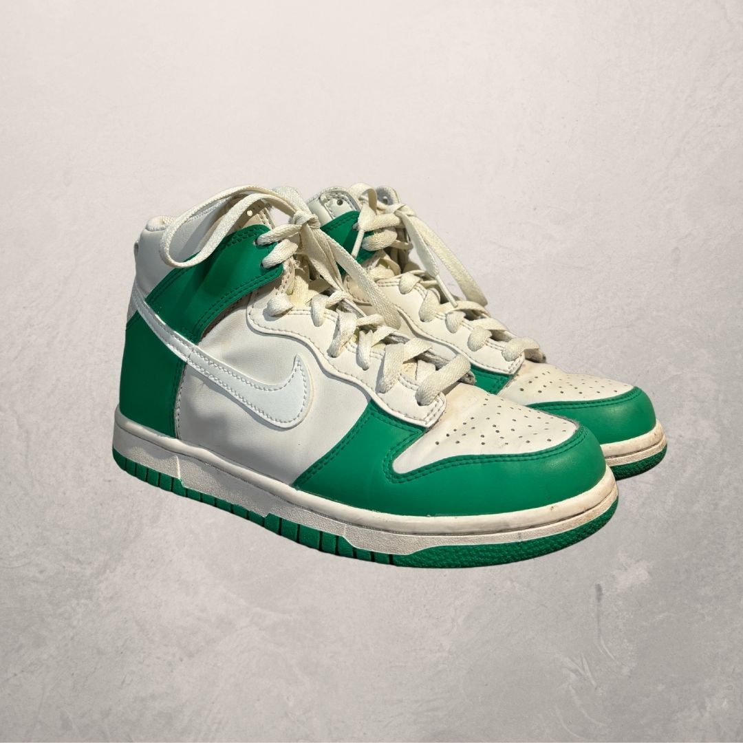 Nike dunk green high top sneakers 38