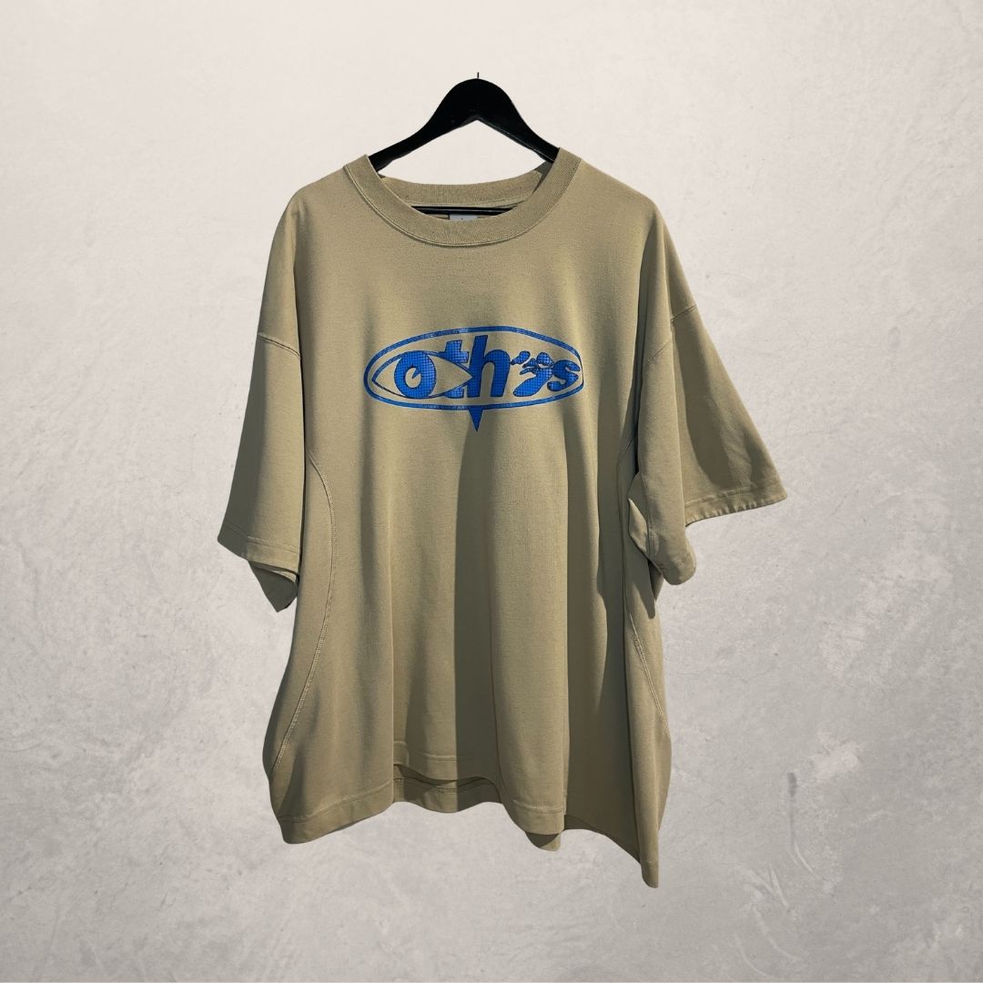 Nike x Off white beige blue print t-shirt XXL