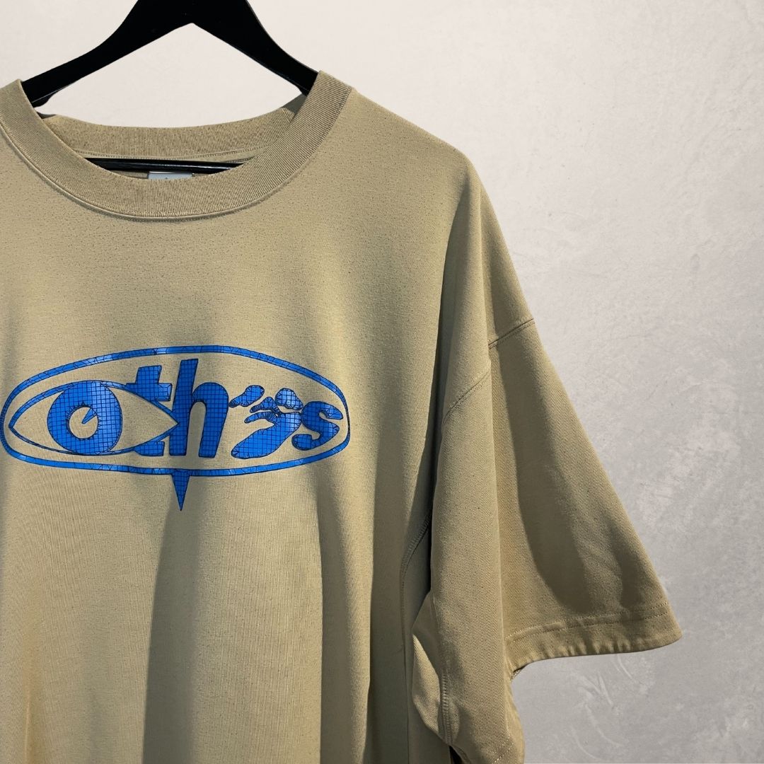 Nike x Off white beige blue print t-shirt XXL