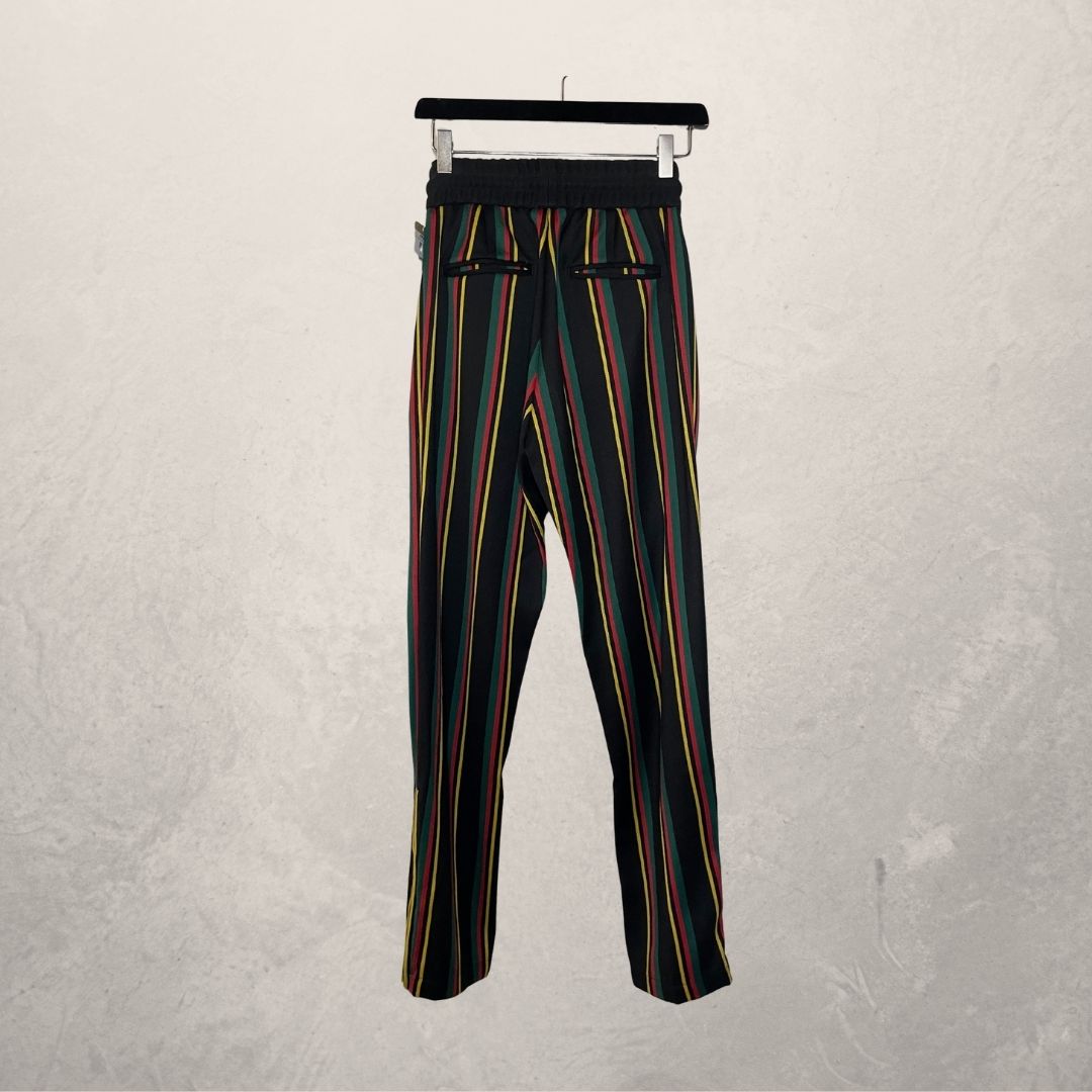 Palm Angels veelkleurige gestreepte broek S