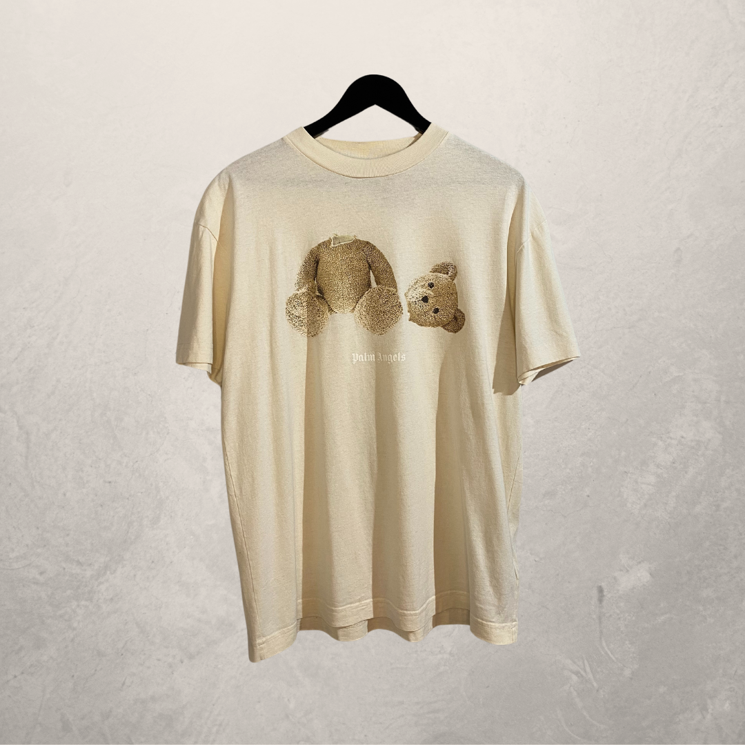 Palm Angels off white teddy grafische t-shirt M/L