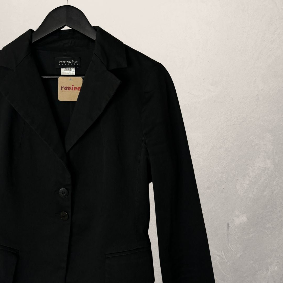 Patrizia Pepe zwart getailleerde blazer S