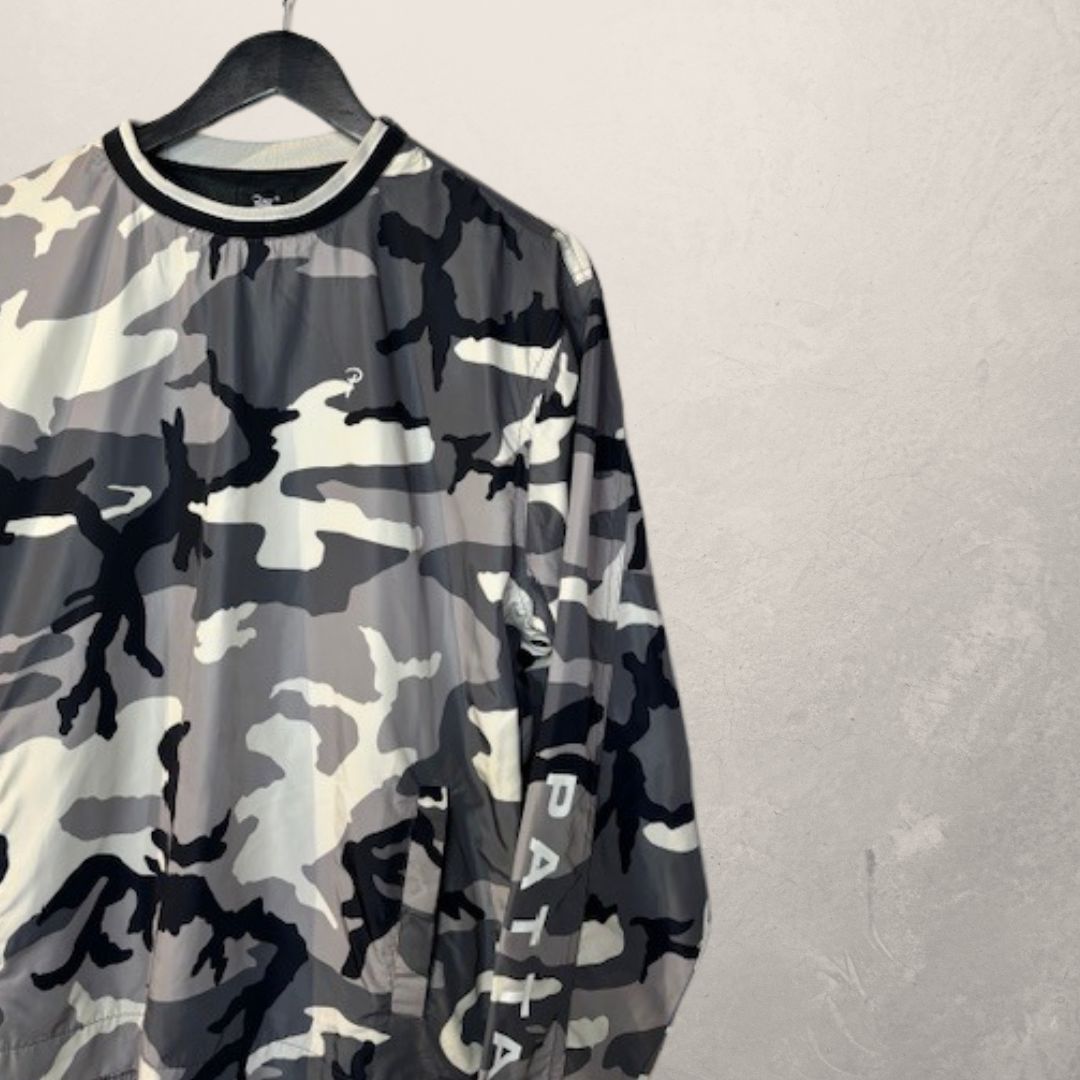 Patta grijs camouflage nylon jack/trui S