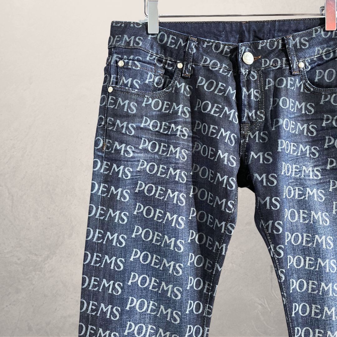 "Poems" vintage mid blue denim pants 38 -by @TheRealClubIndigo