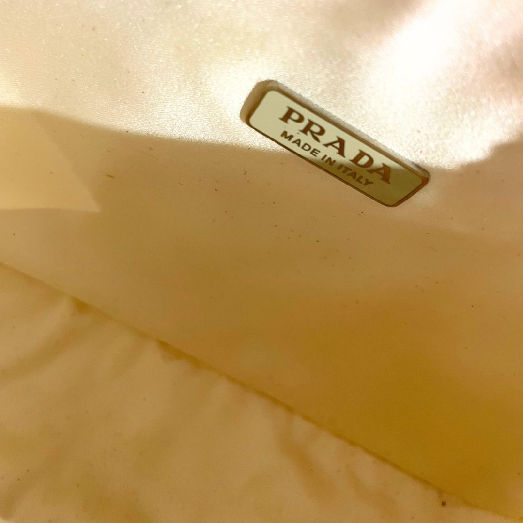 Prada white Re-Edition 2000 Crystal Mini Bag
