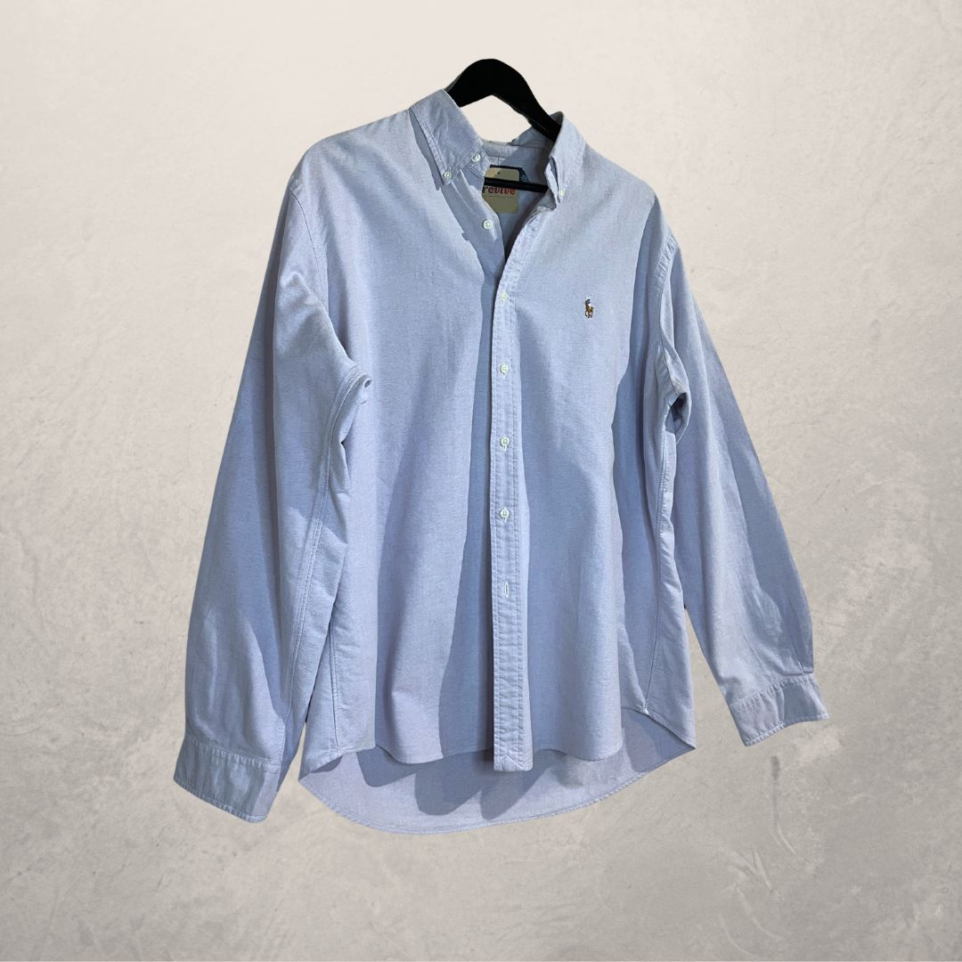 Ralph Lauren blue chambrey ls shirt L