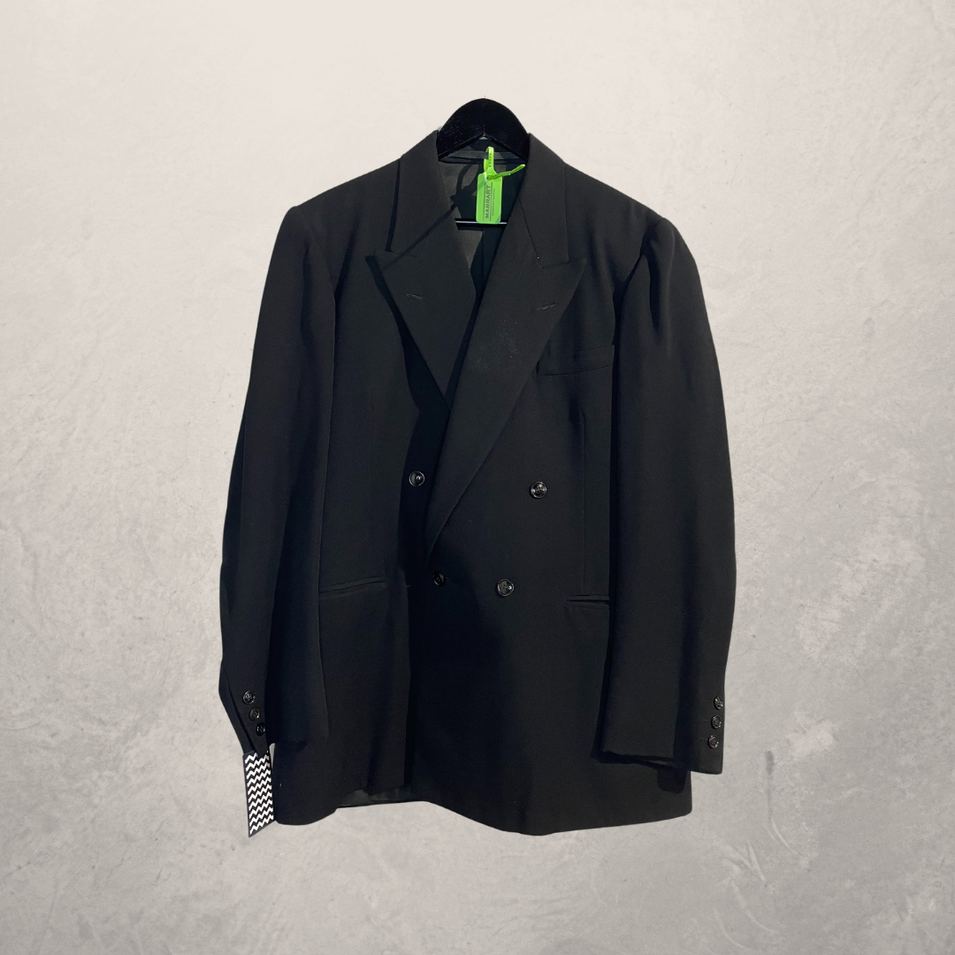 Zwarte boyfriend blazer met rode lippen OS - Door @Marrart