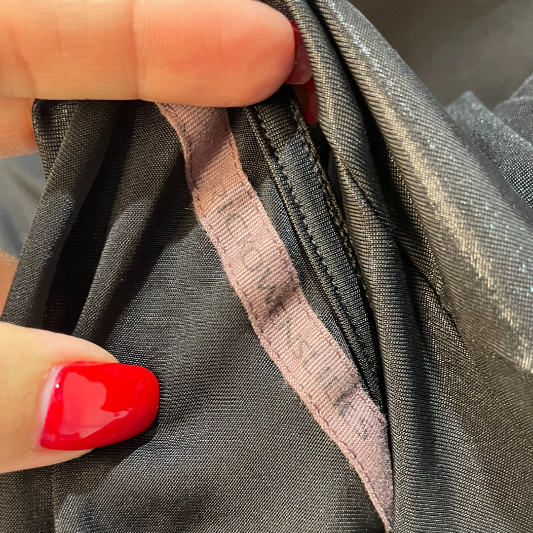 Rick Owens Lilies zwarte drape top XS