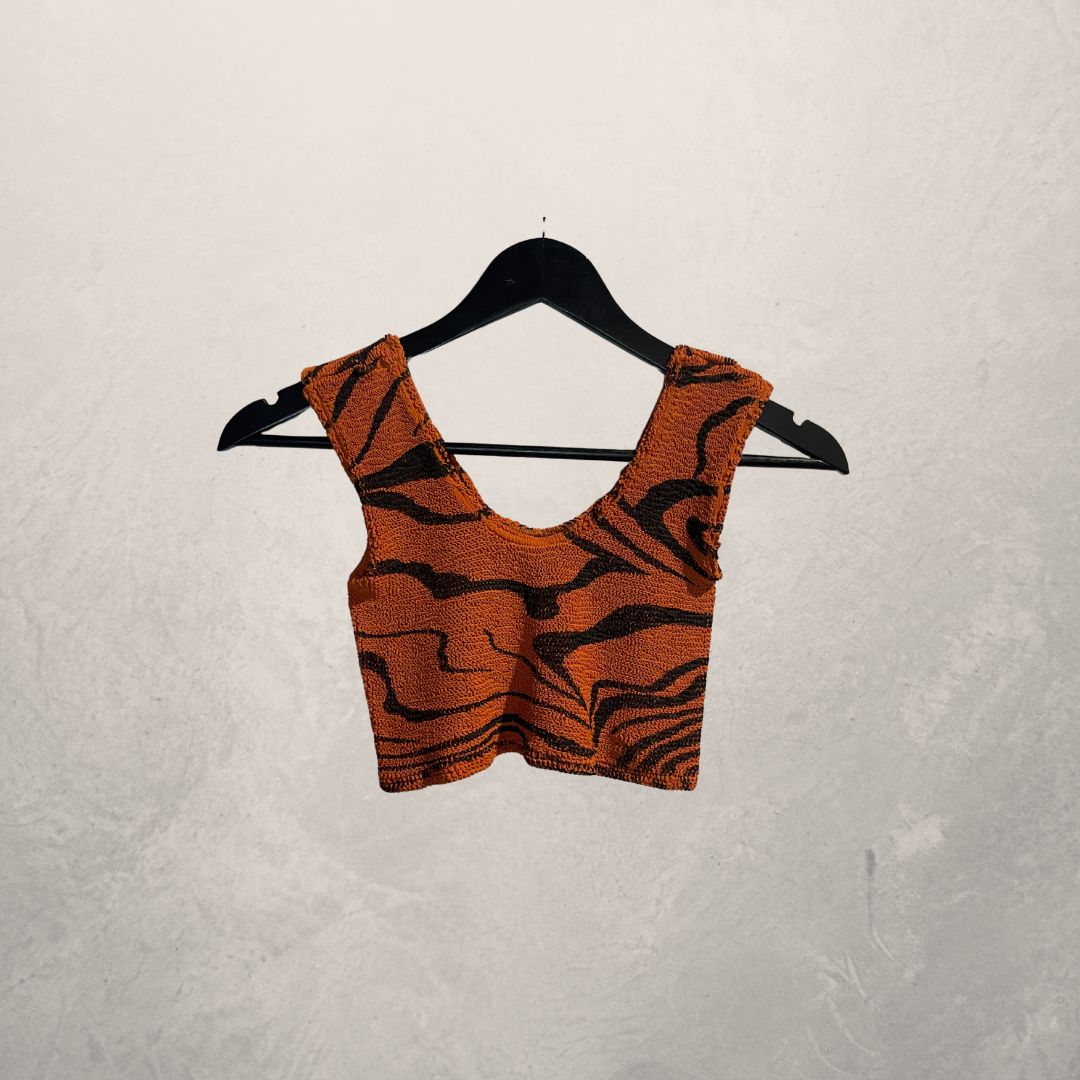 Sabe Martin orange scrunchtop S