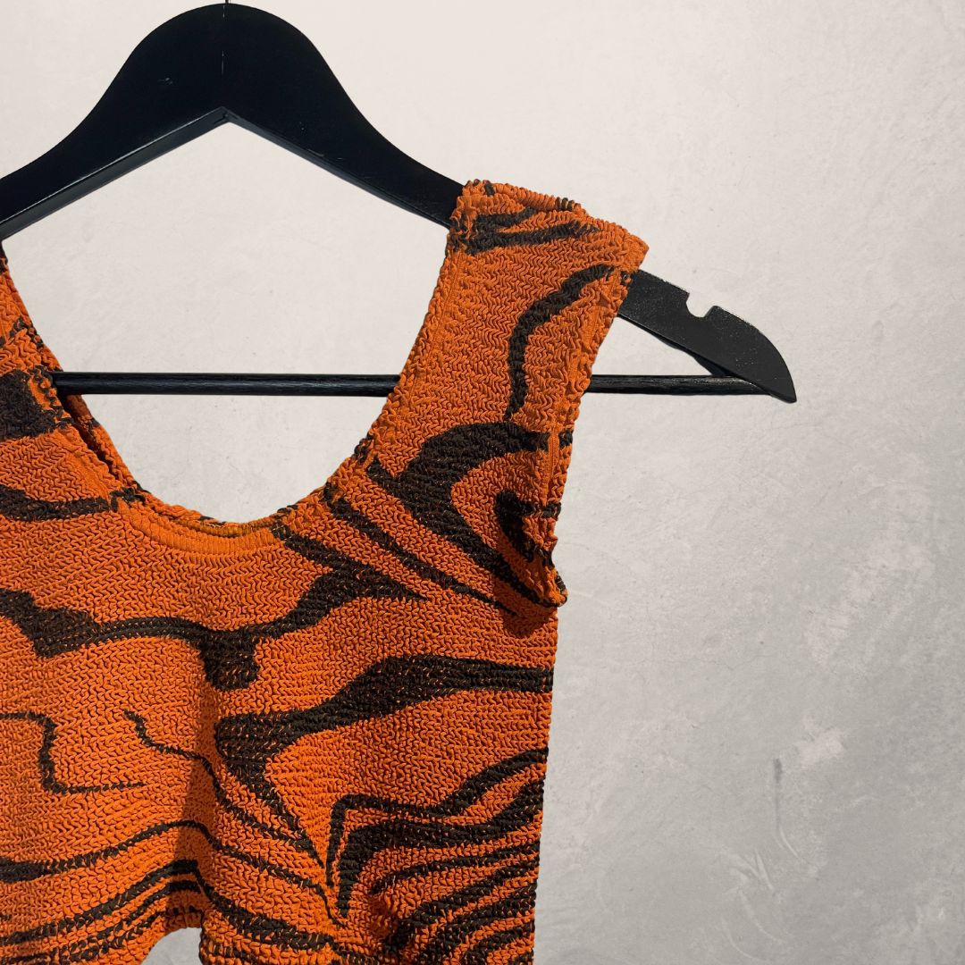Sabe Martin orange scrunchtop S