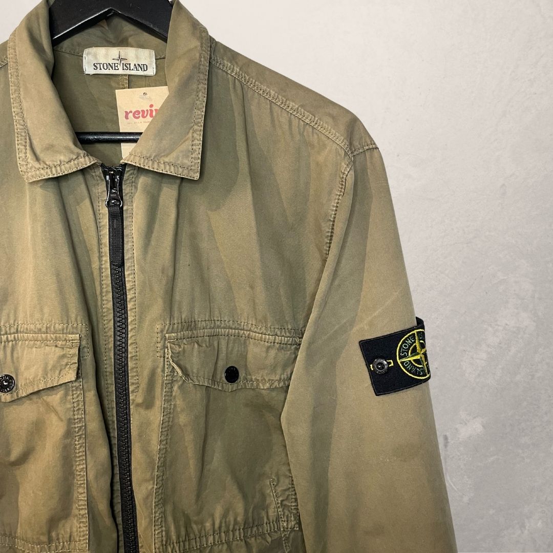 Stone Island khaki anorak zip up jacket XL