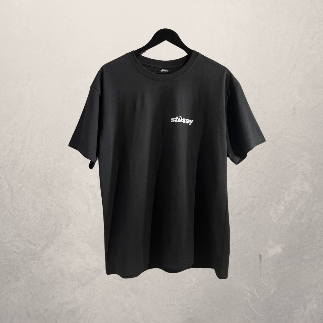Stussy black graphic yellow popsicle t shirt L