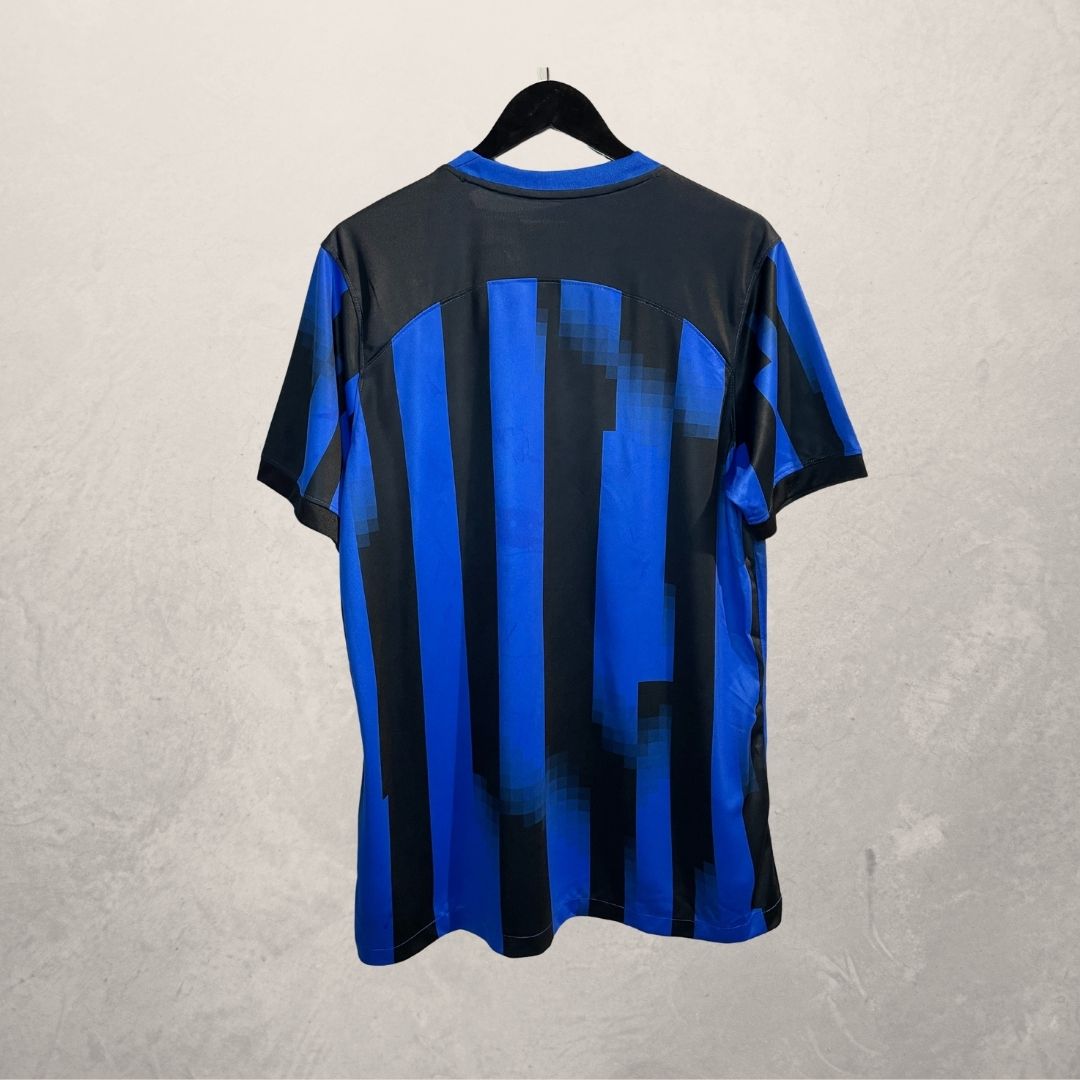 Stussy x ICM blue black football jersey Large