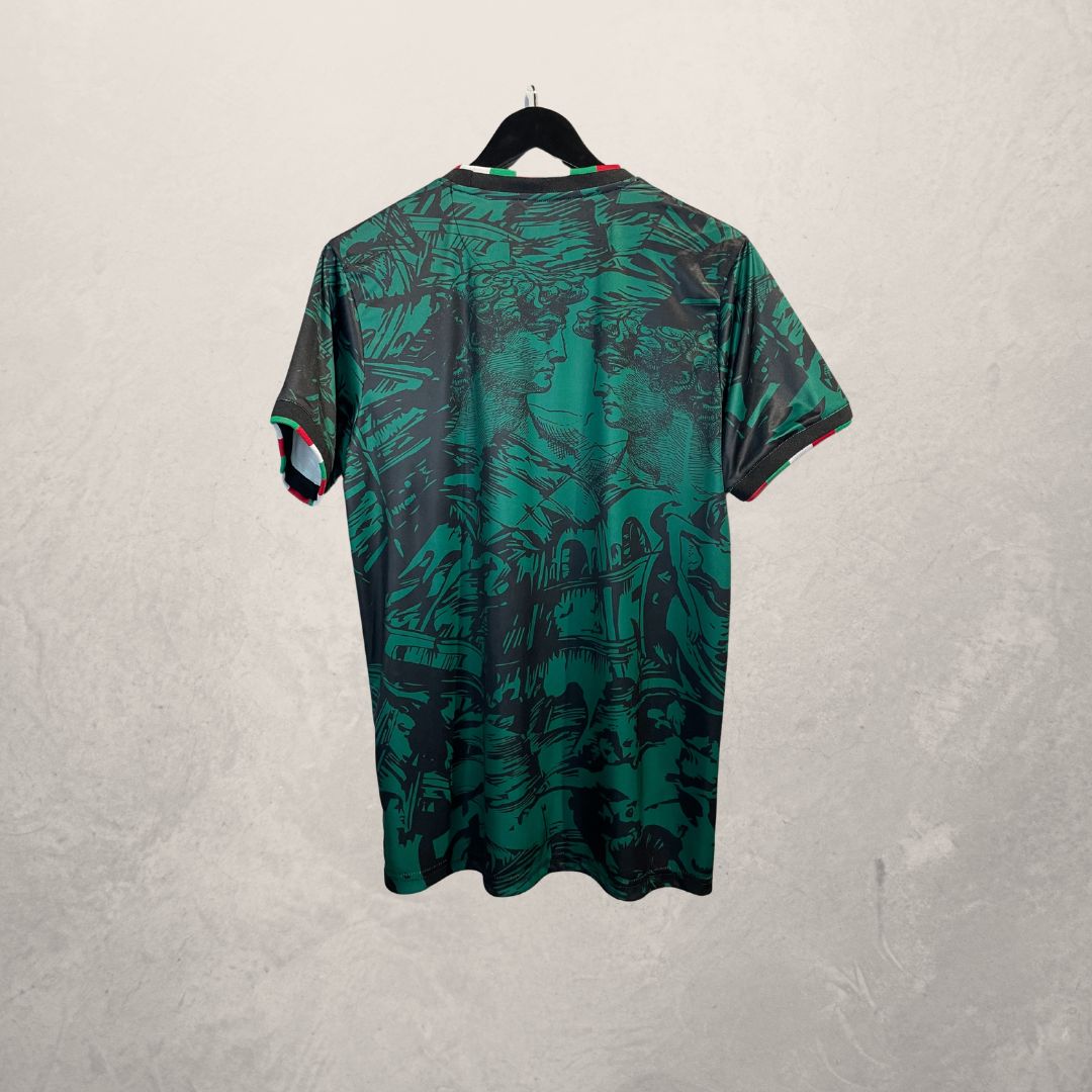 Stussy x Italy teal green black football jersey Medium