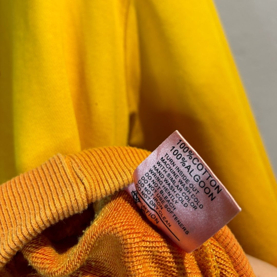 Stussy geel/oranje gradiënt hoodie M