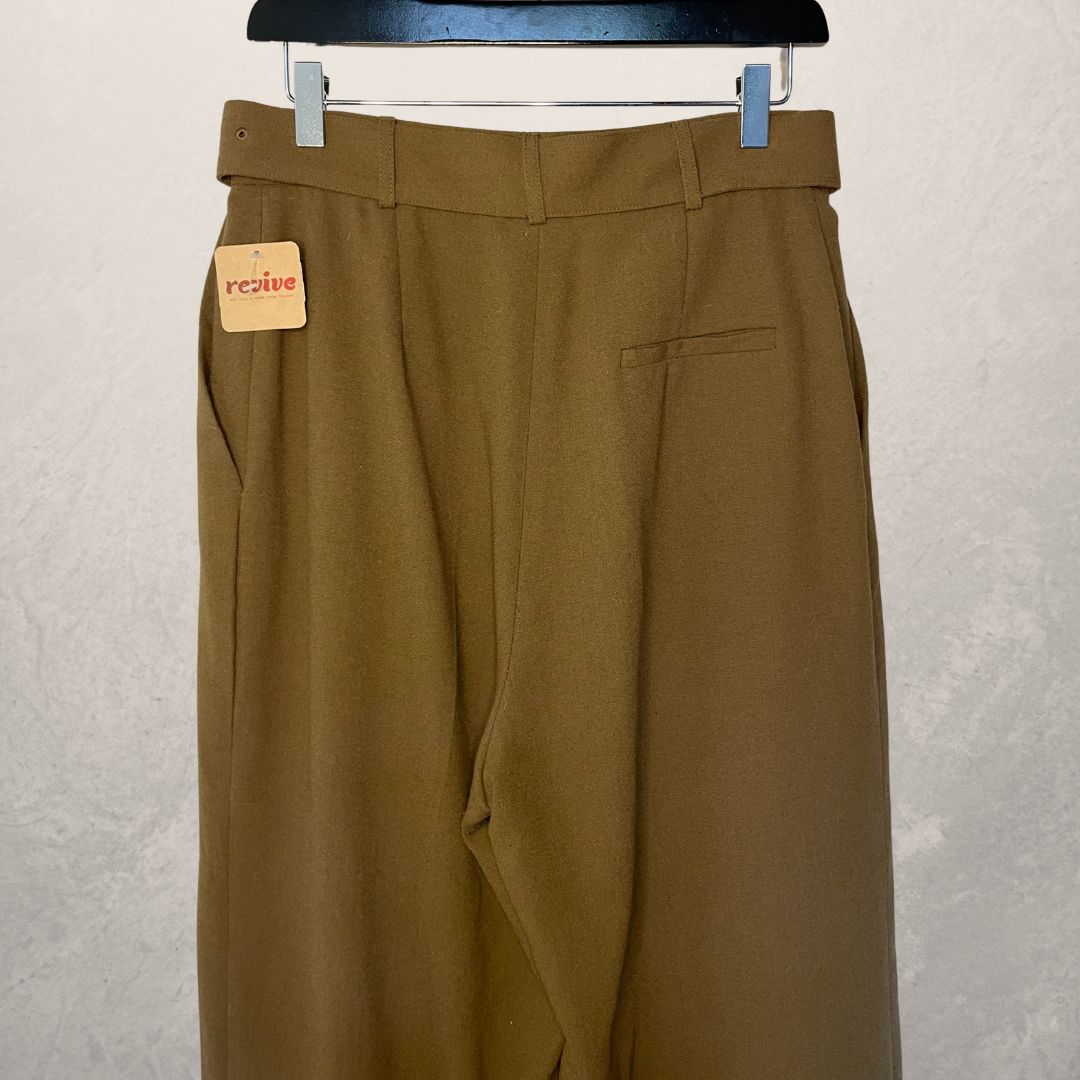 The Frankie Shop/ Blossom brand khaki belted trousers 36/38
