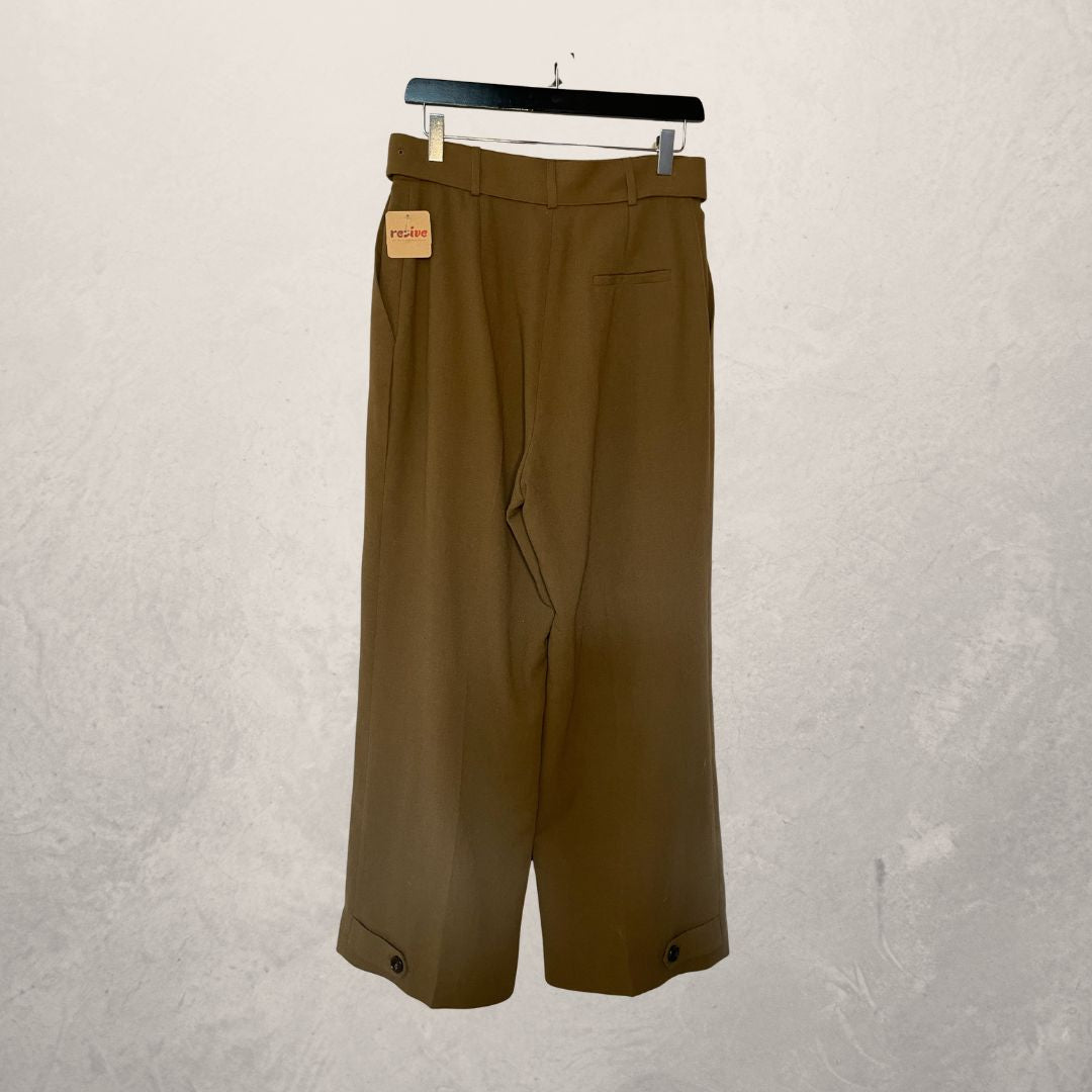 The Frankie Shop/ Blossom brand khaki belted trousers 36/38