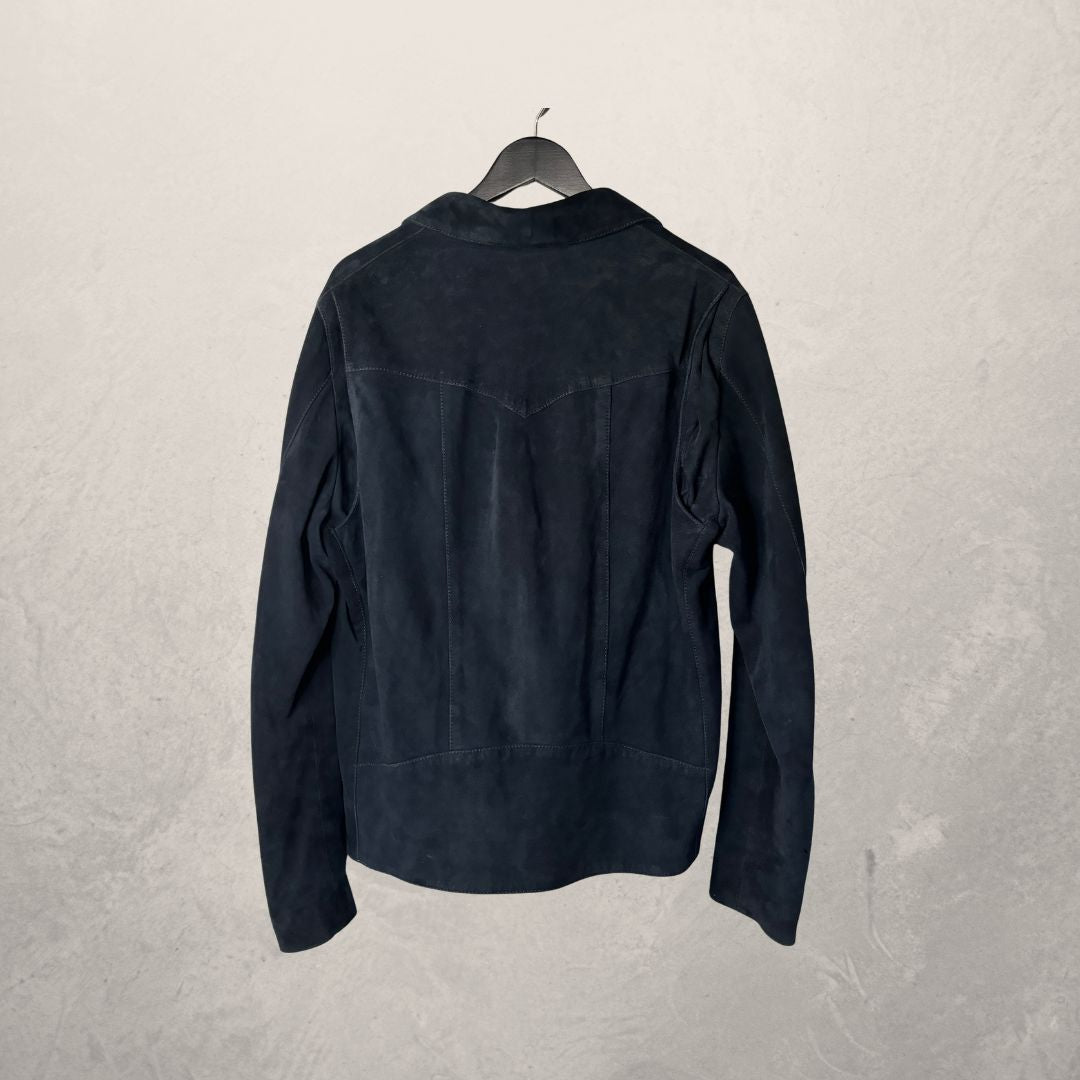 The Kooples black suede bikerjacket L