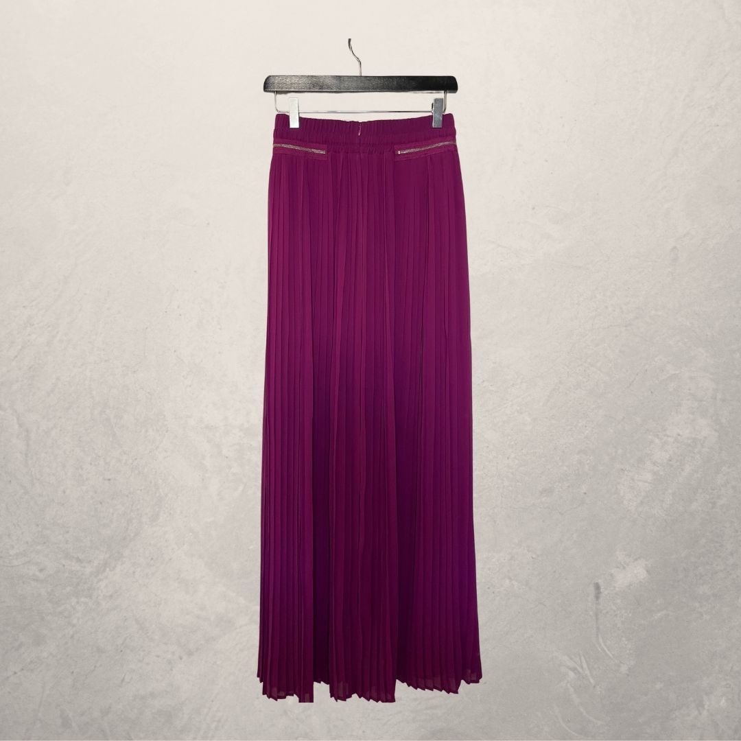 The Kooples purple pleated maxi skirt S