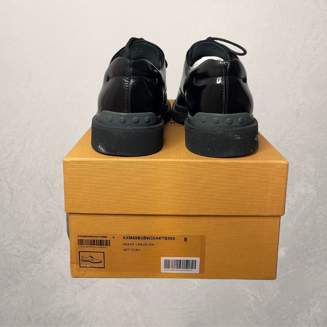 Tods black dress loafer shoes 43