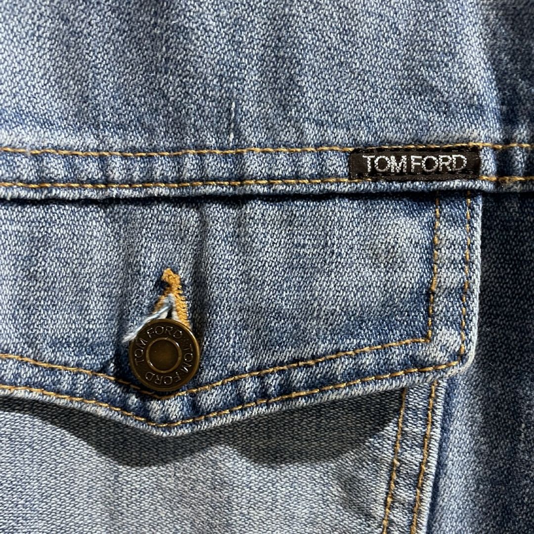 Tom Ford lichtblauw spijkerjack XL