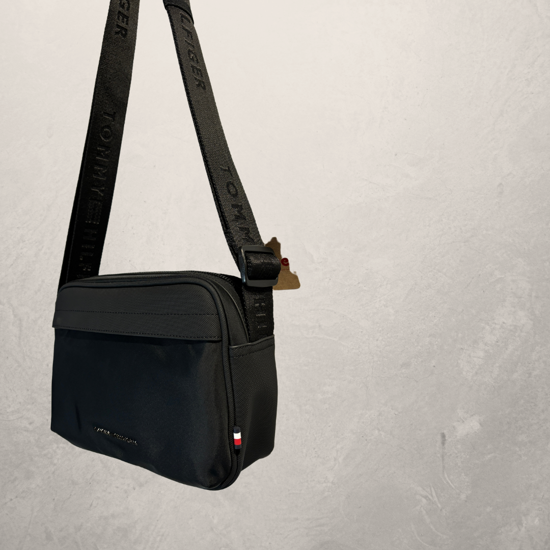 Tommy Hilfiger zwarte nylon heuptas OS
