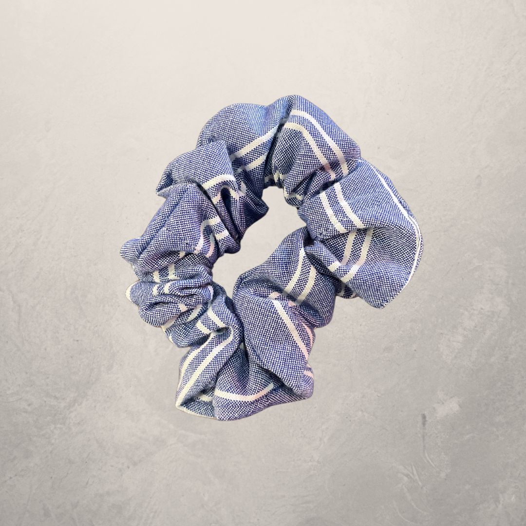 Tommy Hilfiger blauwe cropped blouse S/M- Van Mees.Makes