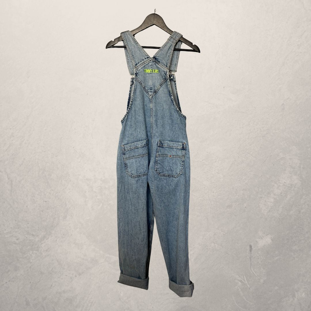 Tommy Hilfiger lichtblauwe spijkeroveralls XS