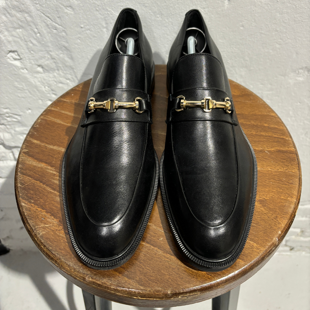 Vagabond black leather loafers 40