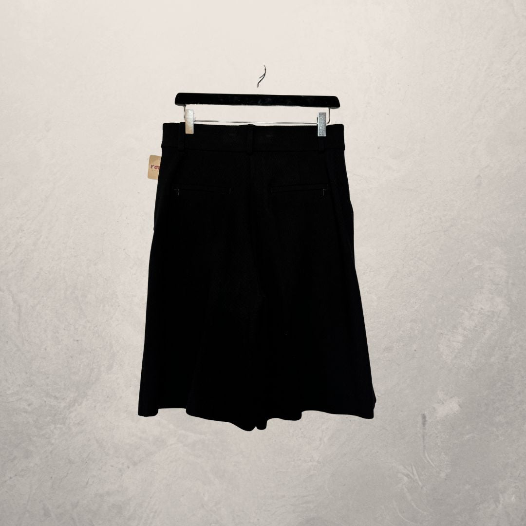 Vanilia black rib long shorts 38