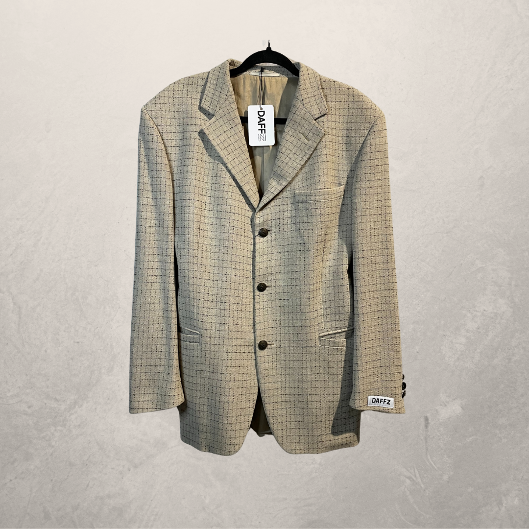 Versace beige op maat gemaakte blazer OS - door @DAFFZTheLabel