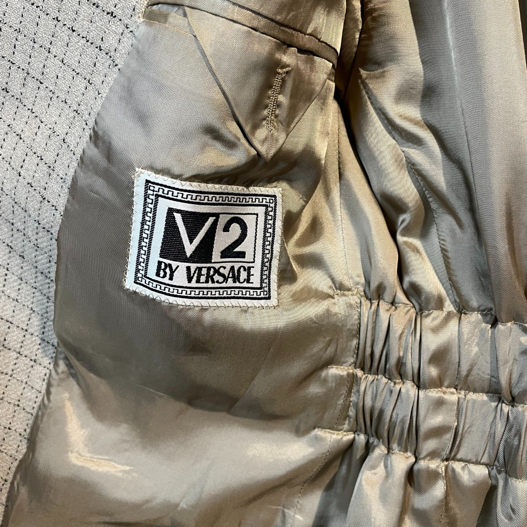 Versace beige op maat gemaakte blazer OS - door @DAFFZTheLabel