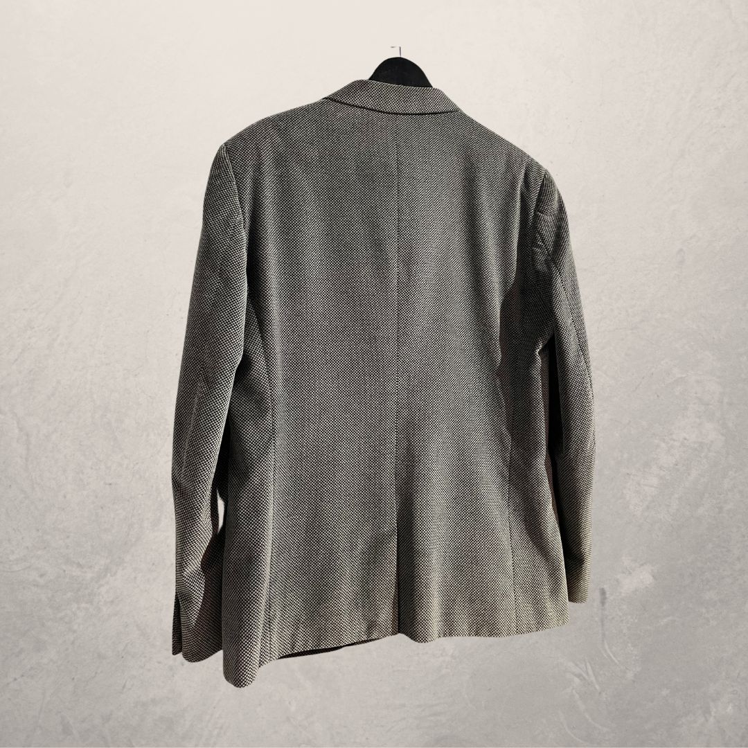 Versace grijze fluwelen blazer 50