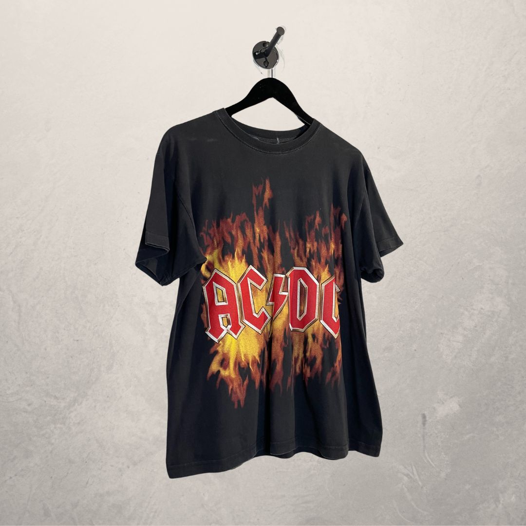 Vintage ACDC black graphic tee L