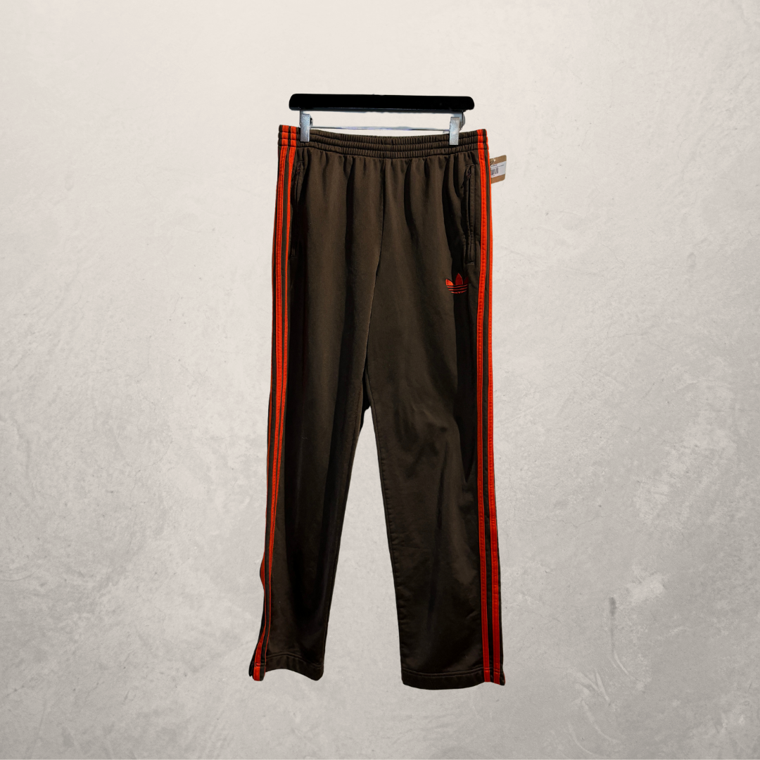 Vintage Adidas brown/orange trackpants L