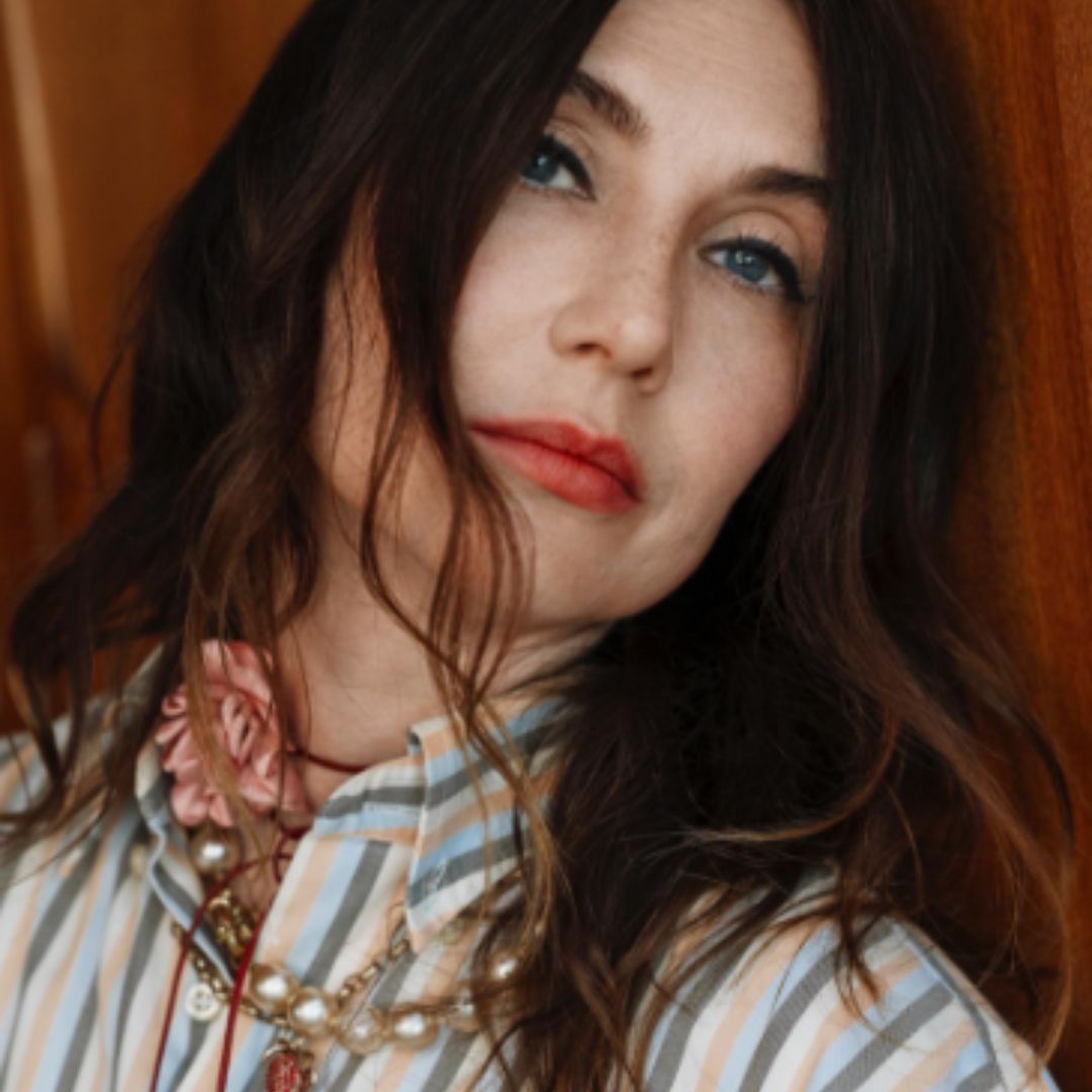 Vintage Burberry orange stripe shirt M- as seen on Carice van Houten