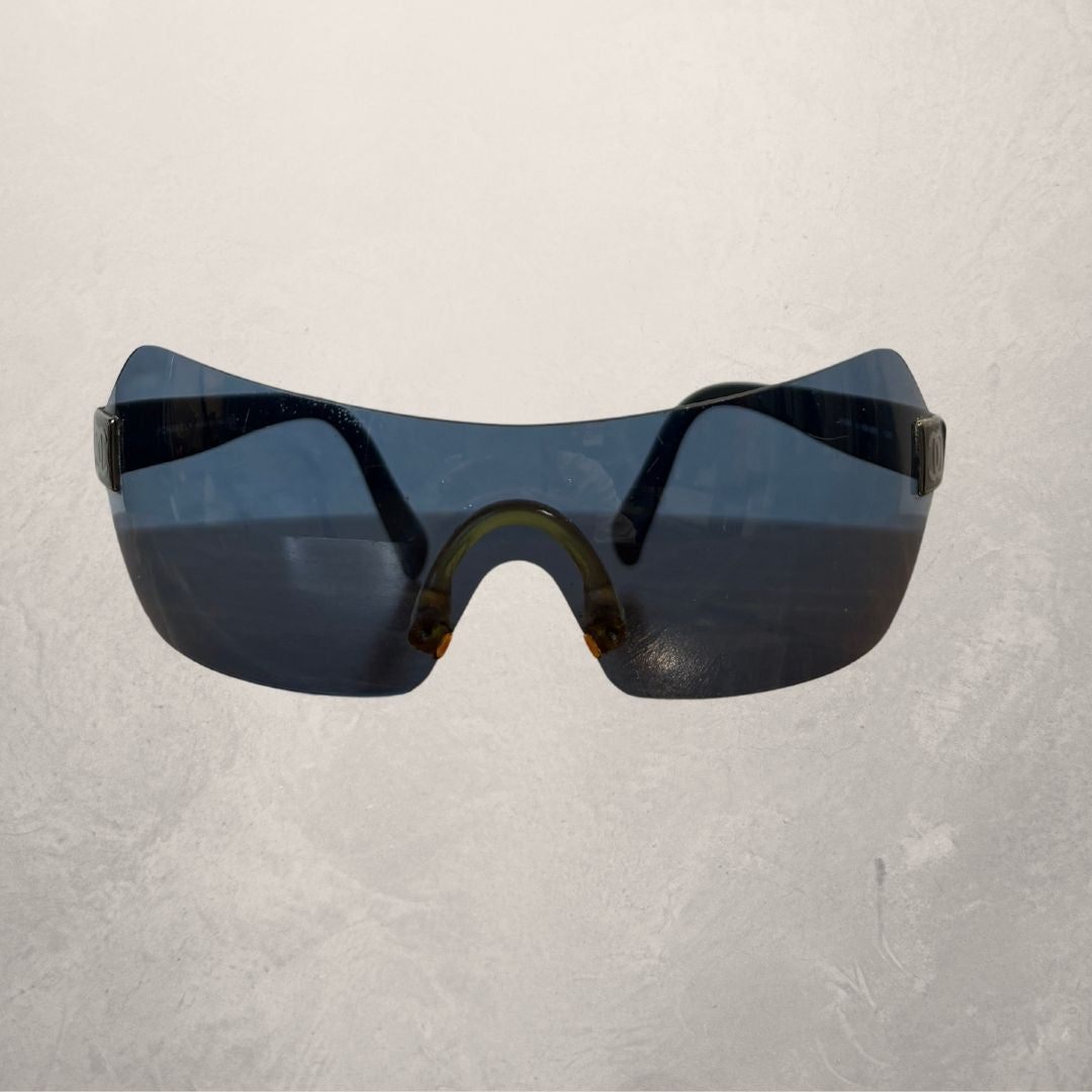 Vintage Chanel 4009 sporty chic goggle glasses (2000's era)