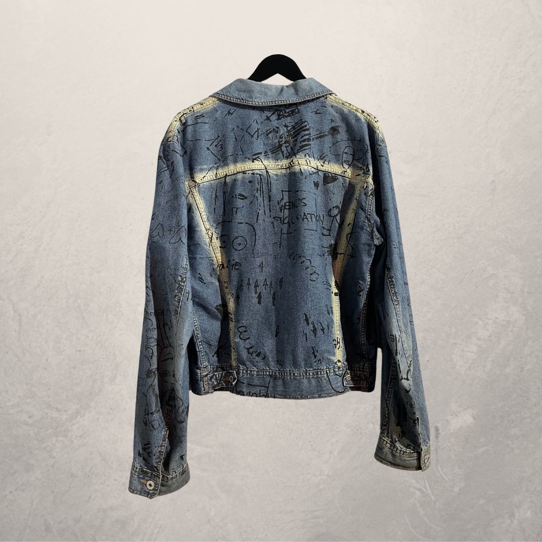 Vintage Dolce & Gabbana denim graffiti jasje L