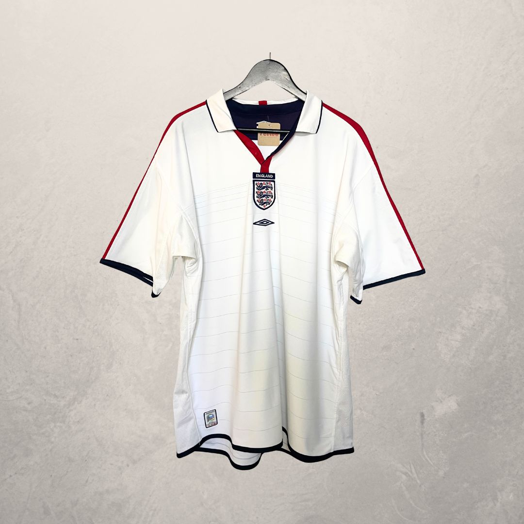 Vintage England white football jersey L