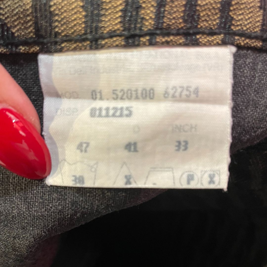 Vintage Fendi luipaardprint broek 38