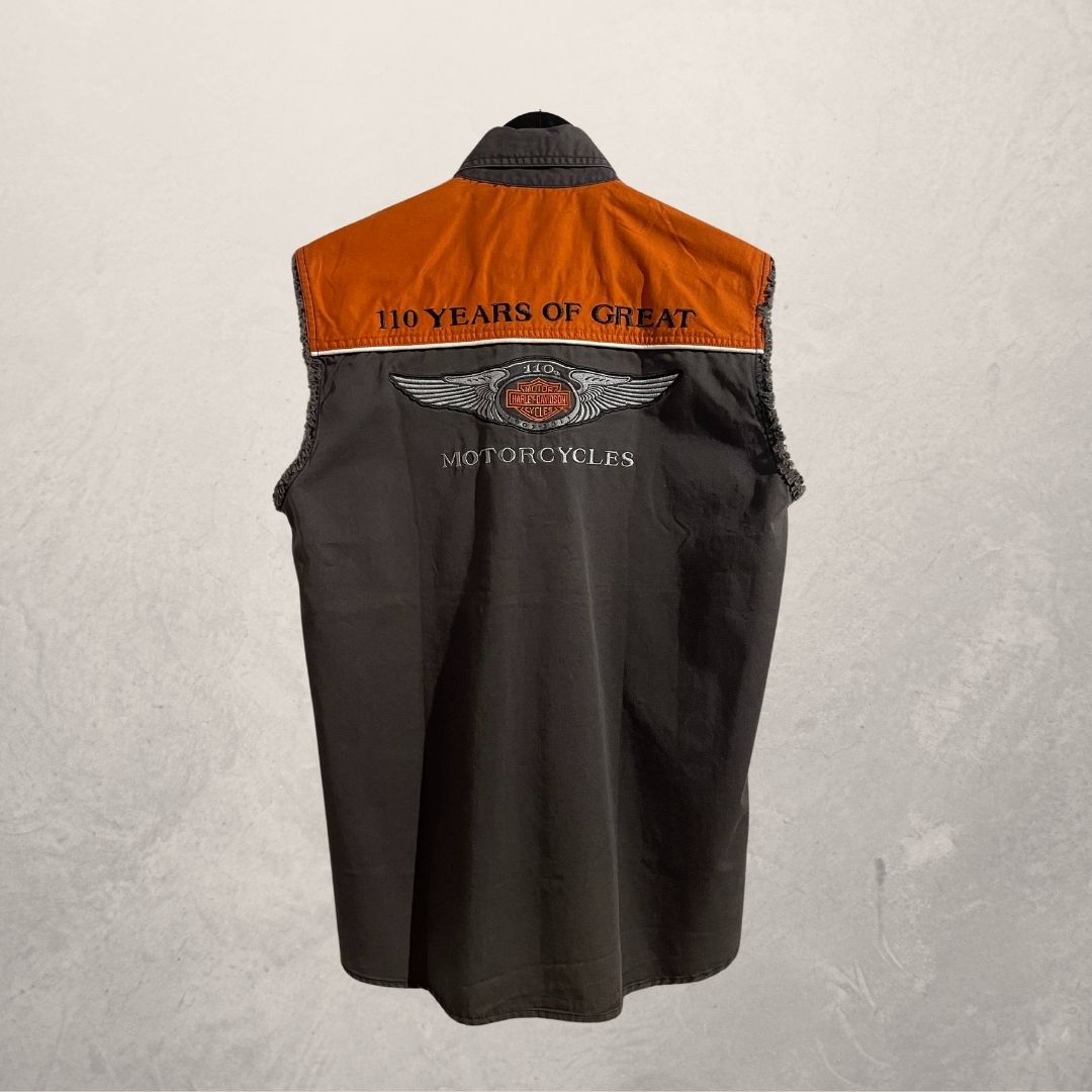 Vintage Harley Davidson black sleeveless shirt M