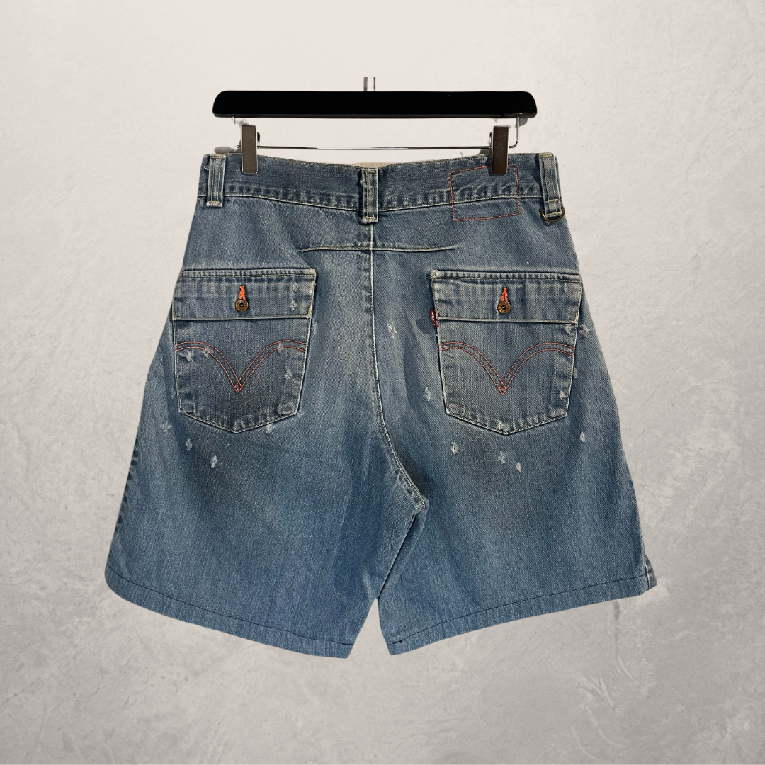 Vintage Levis middenblauwe korte broek 33