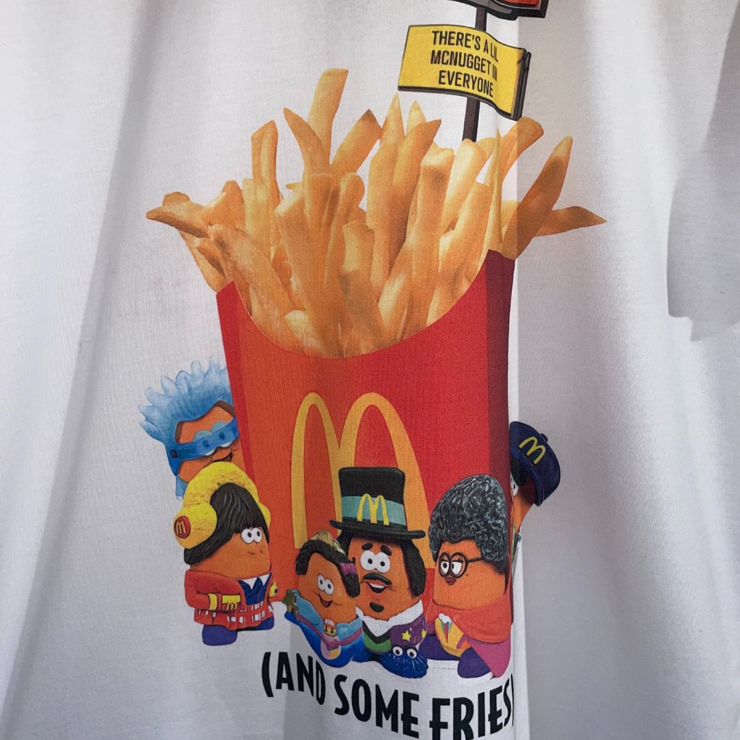 Vintage McDonalds grafisch wit t-shirt L