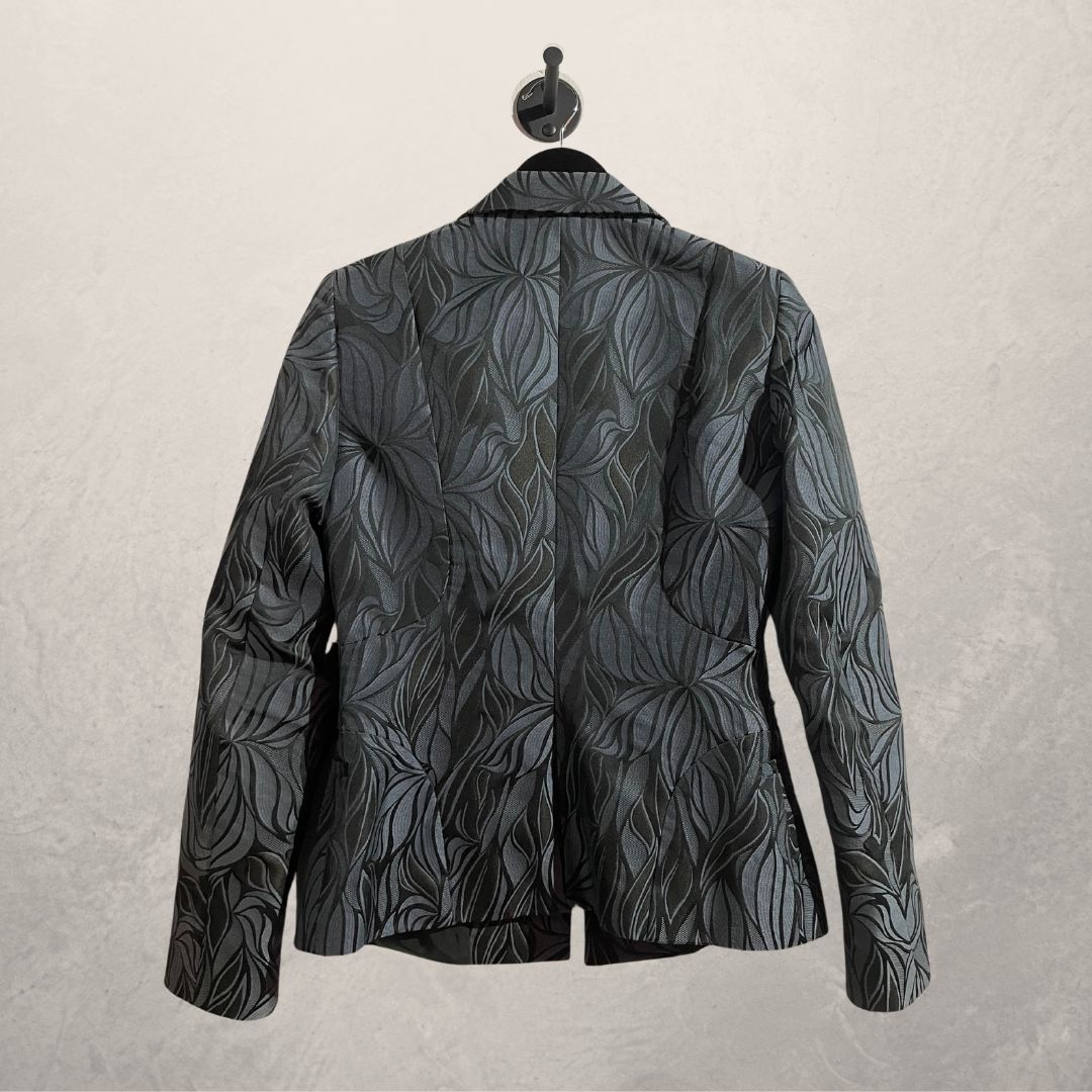 Vintage Mugler marineblauwe getailleerde blazer S